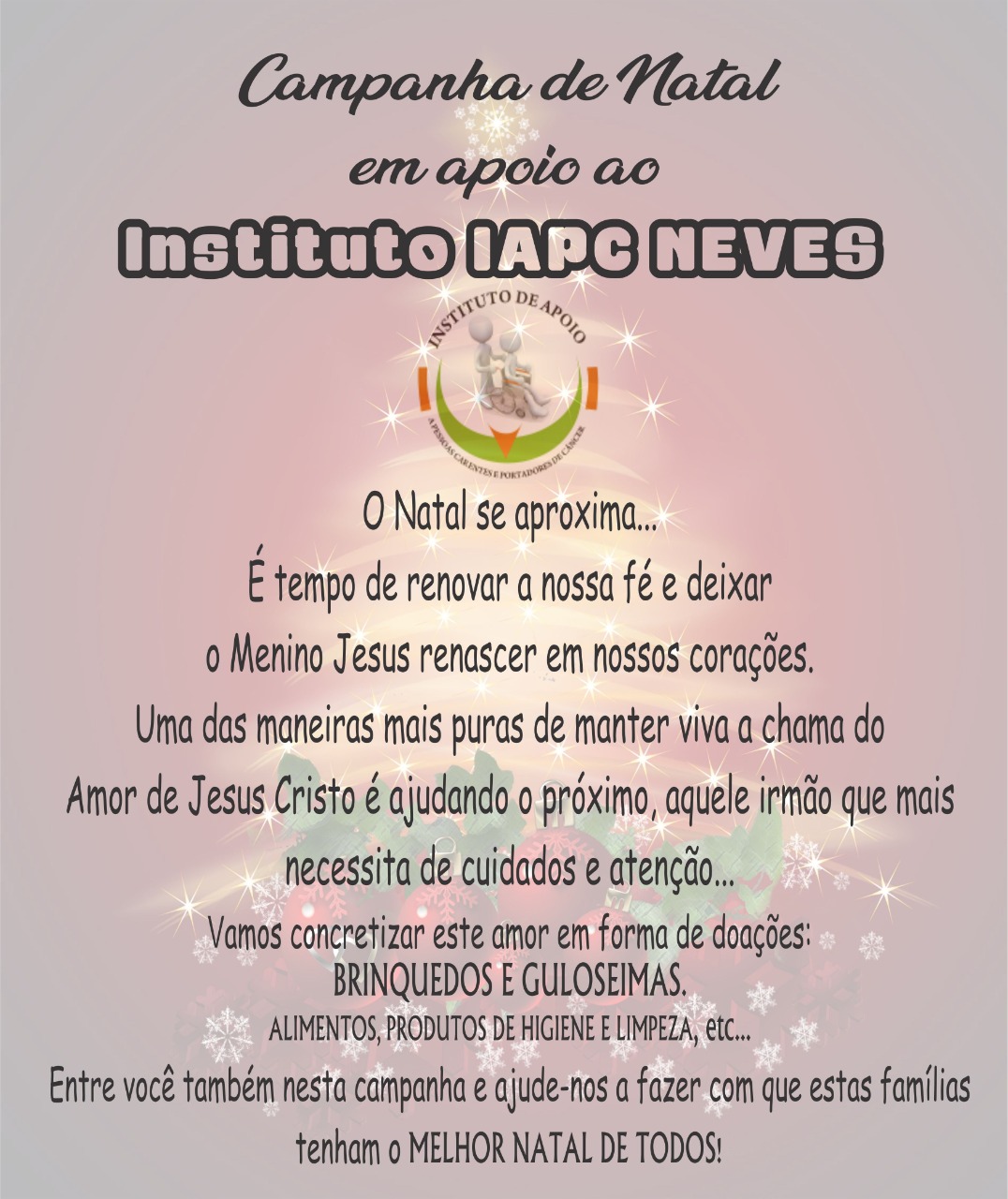 MENSAGEM DO NATAL PAROQUIA JUSTINOPOLIS